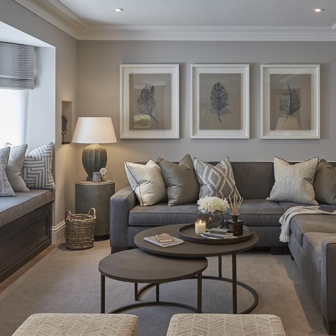 Gray formal living room