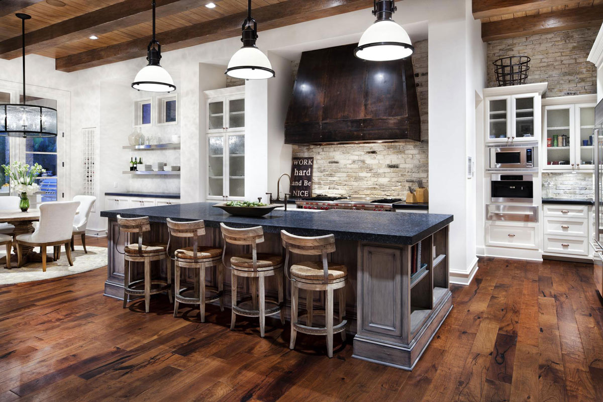 Top country kitchen lighting