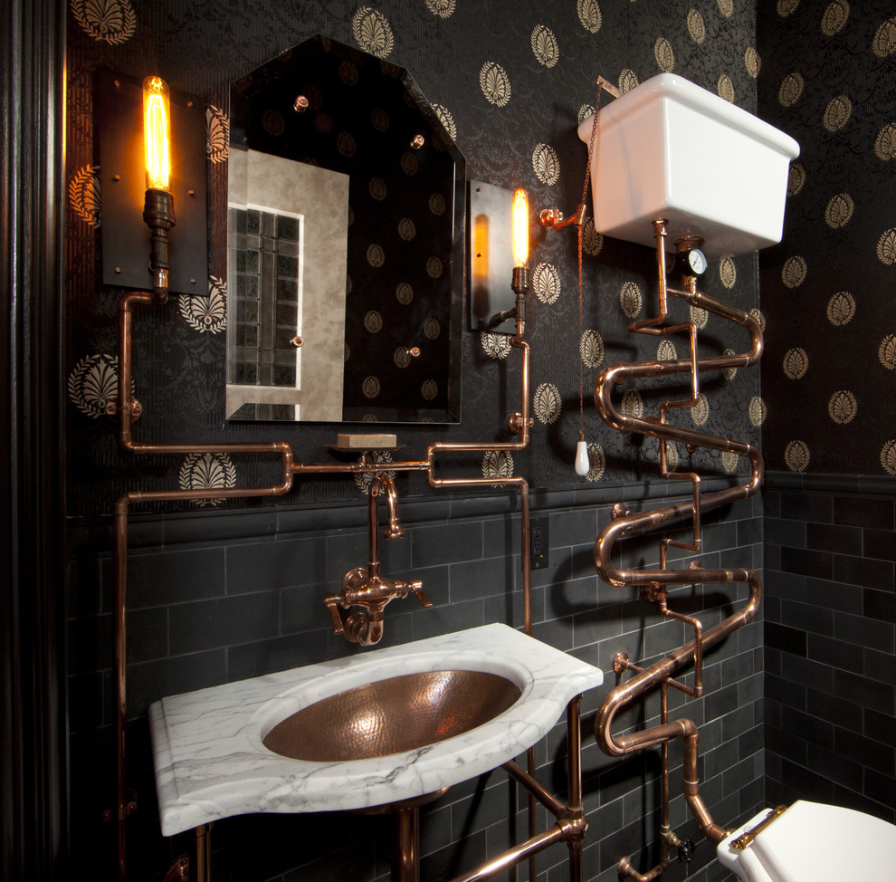 Exciting steampunk bathroom