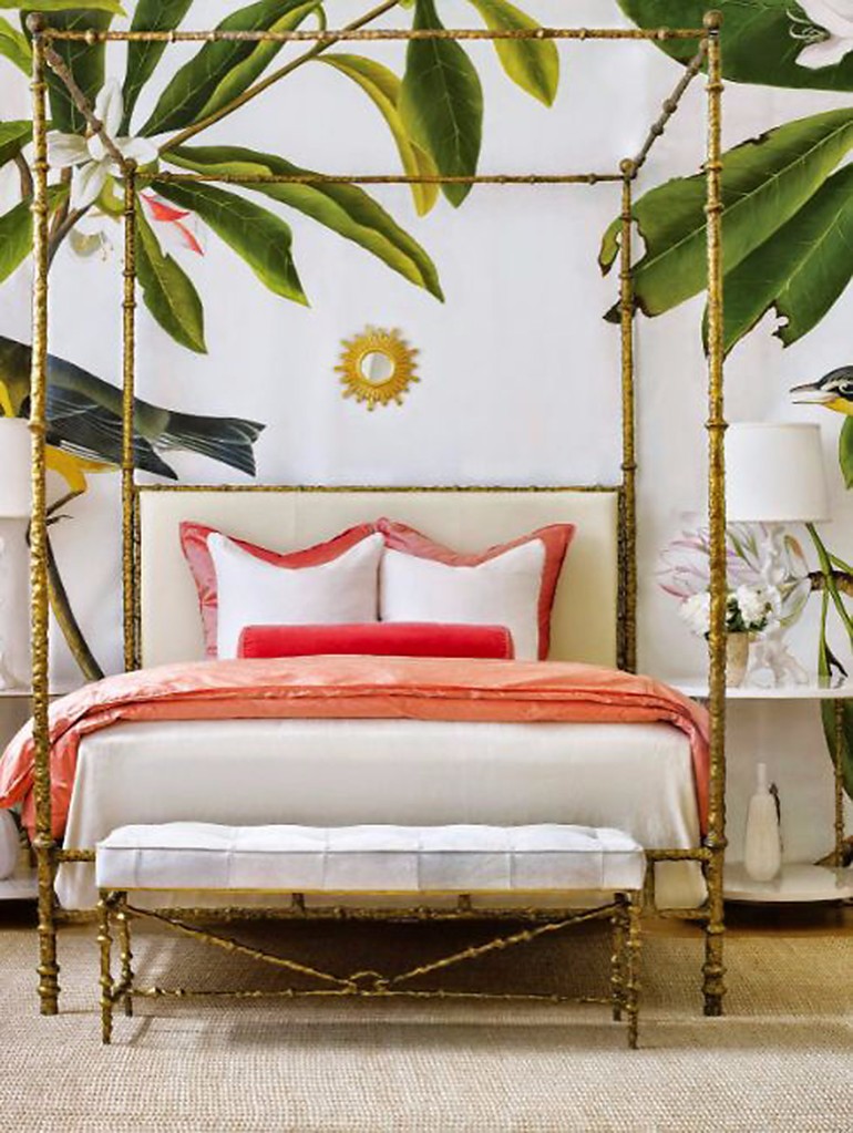 Fashionable tropical bedroom