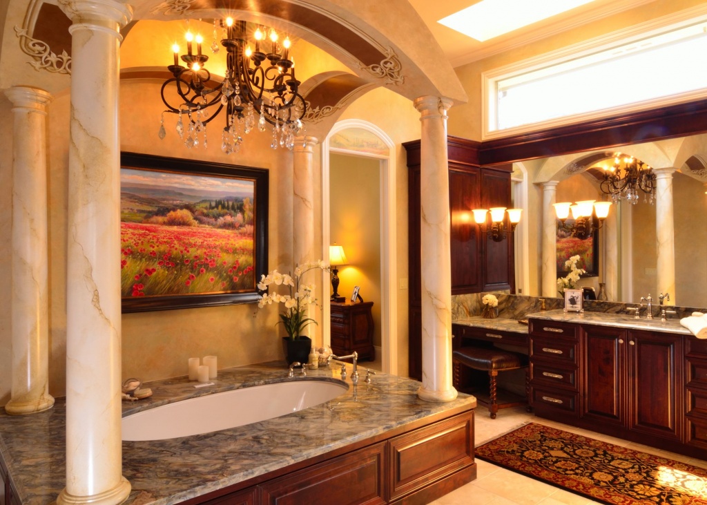 Luxurious romantic bathroom