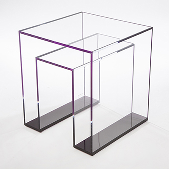 Acrylic furniture brilliant acrylic side table SUOZICA