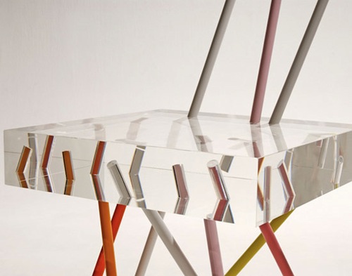 Acrylic Furniture Tokyo-based designer Emmanuelle Moureaux designed furniture and other pieces using a JSWEFMC