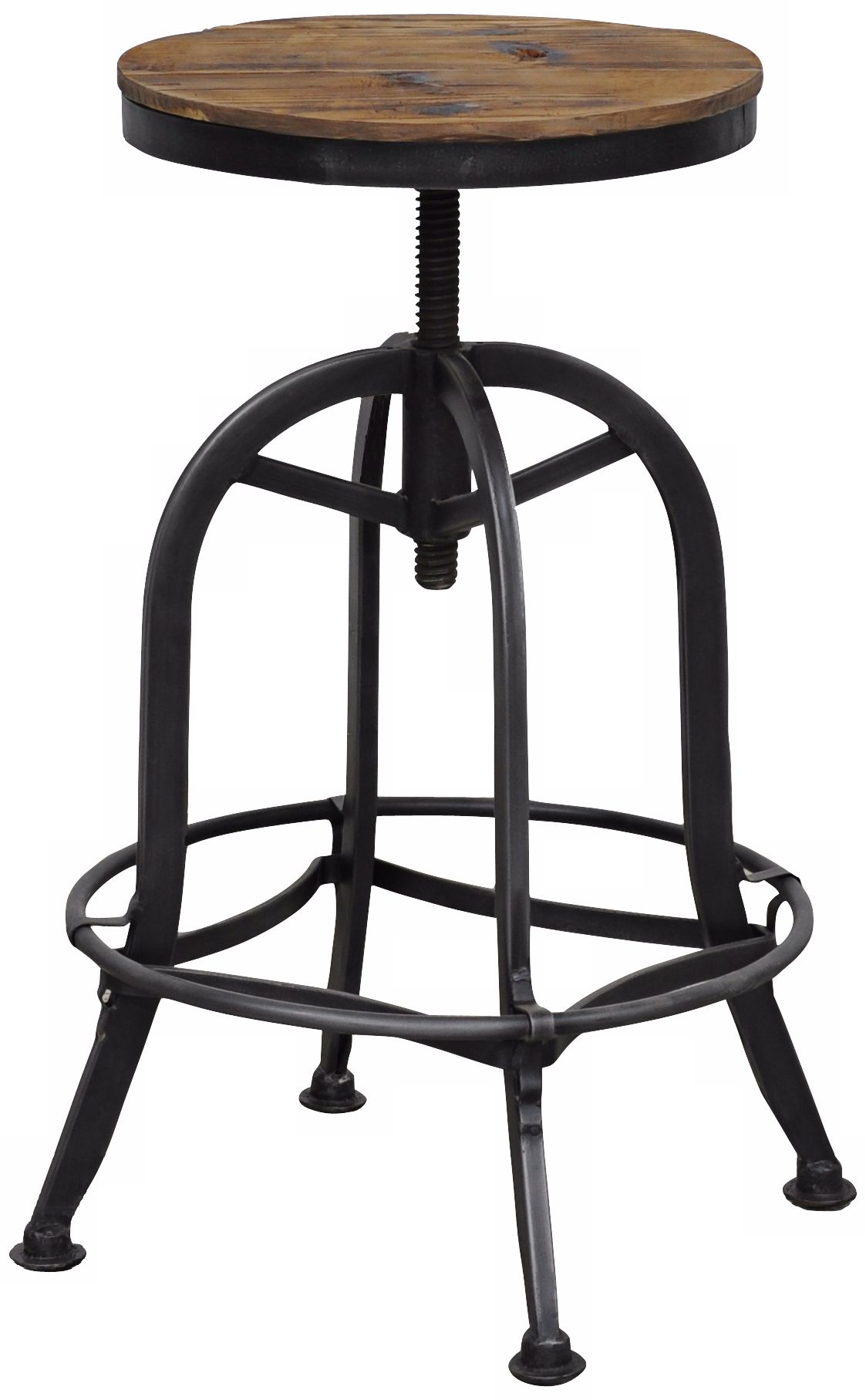 adjustable bar stool akron collection adjustable bar stool made of reclaimed wood OPLIULQ