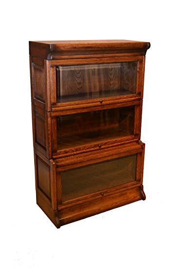 amazon.com: Arts and Crafts Mission Oak 3-Stack Barrister Bookcase from WJSHNTV