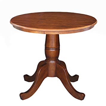 amazon.com: international concepts 30-inch round platform table, 30-inch, espresso: kitchen & NDQEKNG