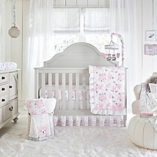 Baby bedding sets wendy bellissimo ™ Savannah crib bedding collection in white / pink PPWILBV