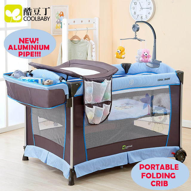 Baby cots multifunctional foldable cot portable cot play bed cot baby BOJHBEU