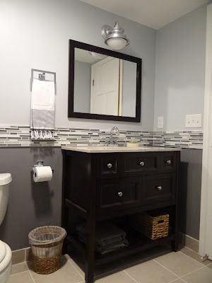 One project at a time - DIY Blog |  Bathroom back wall, bathroom.