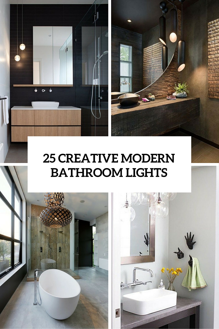 Bathroom Lighting Ideas 25 Creative Ideas for Modern Bathroom Lighting KNHJGBP