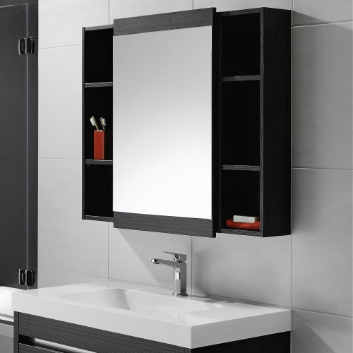 Bathroom mirror cabinets Bathroom large recessed medicine cabinet with mirror and black to ONXLJGJ
