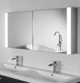 Bathroom mirror cabinets super bright Aura BKLWKAB