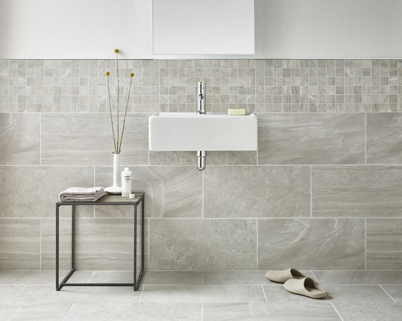 Bathroom Wall Tiles - large floor-to-wall tiles, along with FIEXKXQ