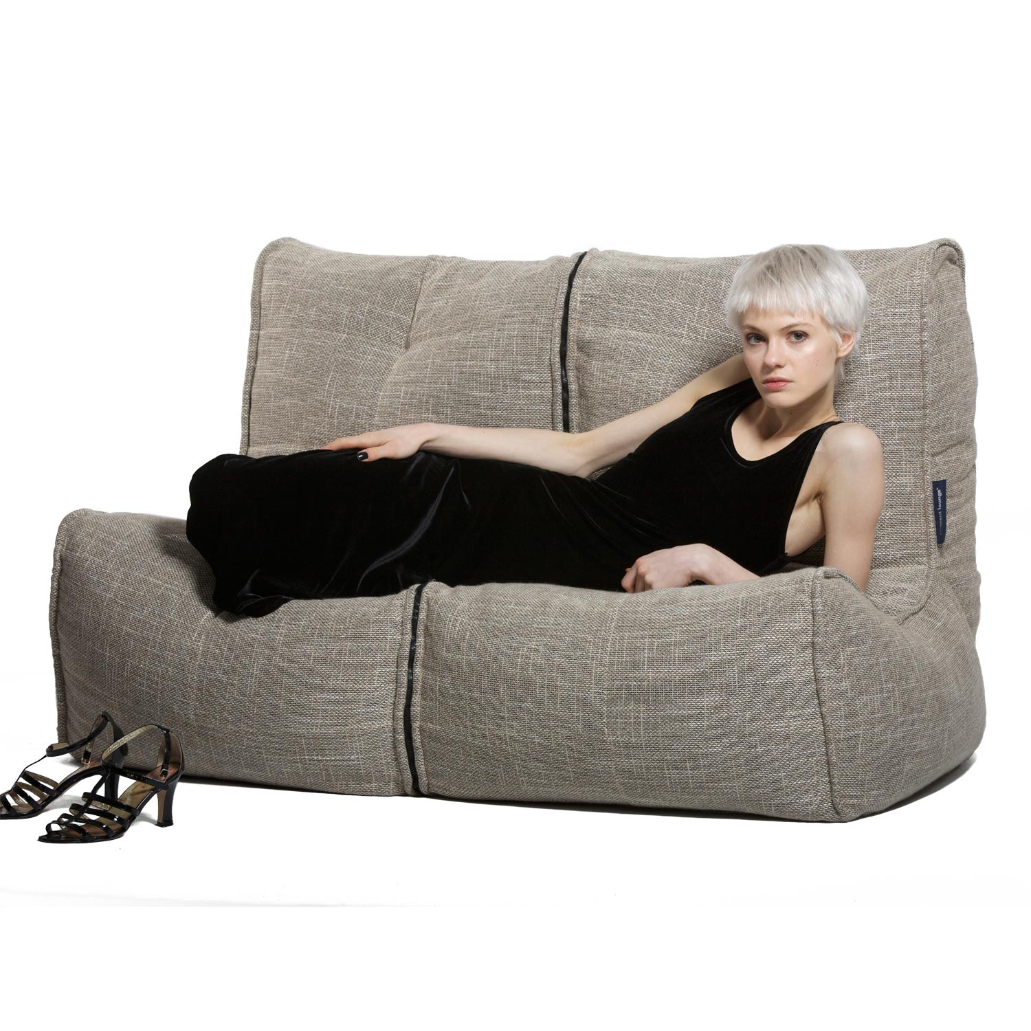 Beanbag sofa double couch eco fabric for beanbag AYOSCHG