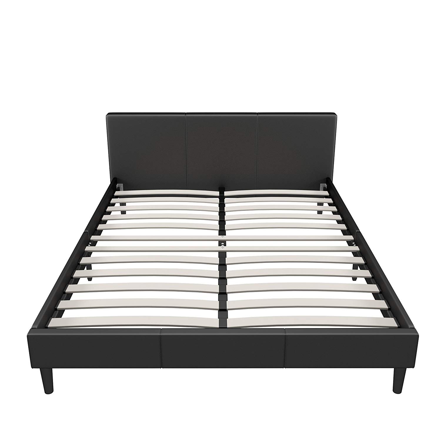 Bed frame amazon.com: manhattan queen-size bed frame |  Modern style flat headboard QQITXCF