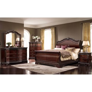 Bedroom Furniture Sets Queen Sleigh 4-Piece Bedroom Set QHFDDKK