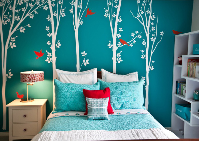 Bedroom ideas for teenage girls collect this idea wall decals.  Collect this teenage bedroom idea ... LQVLRQN