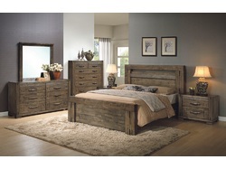 Bedroom Suites Charlie 5-piece bedroom suite with king-size bed, tallboy and dresser CUVOMMC