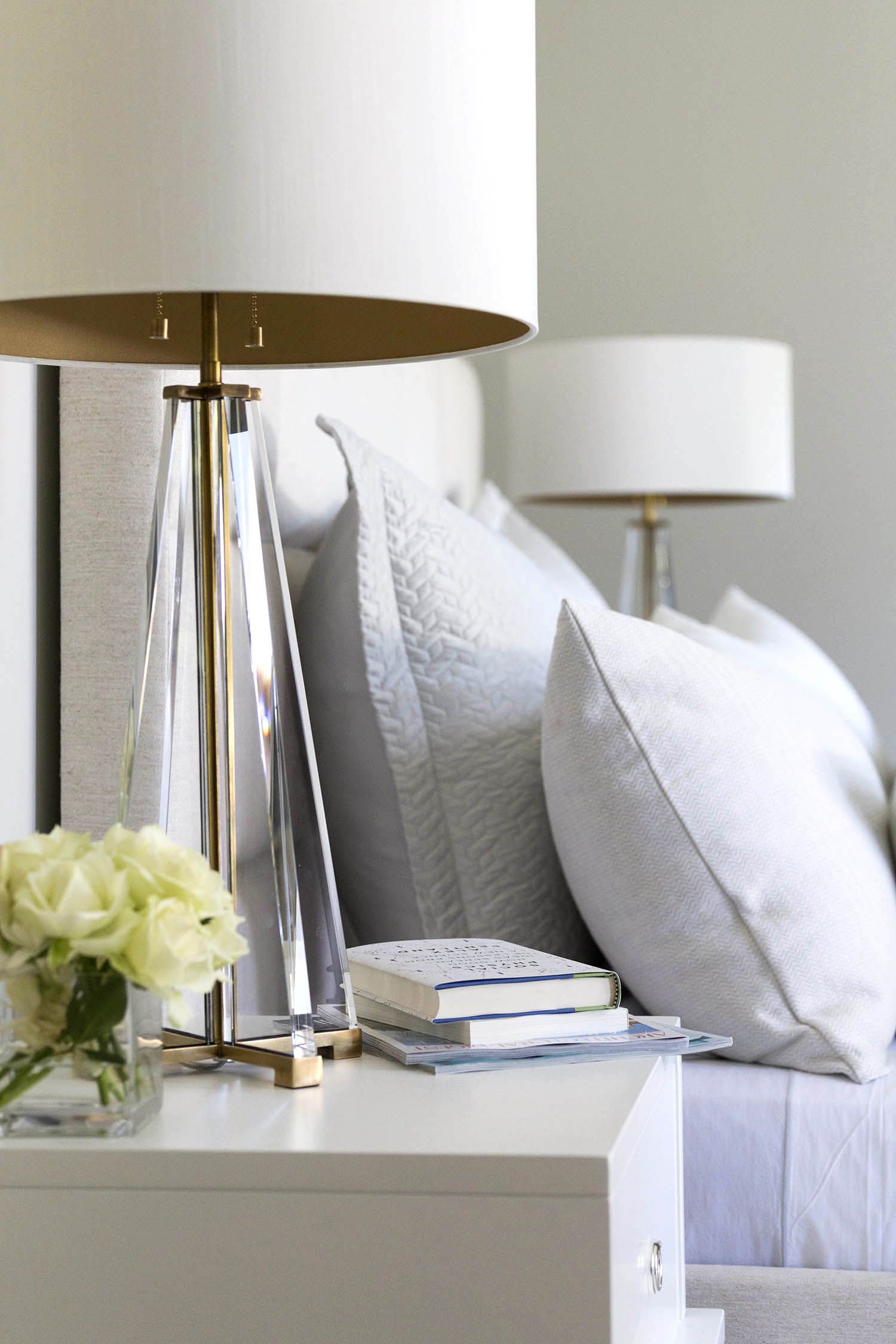 bedside lamps mead quin designs an elegant family home in atherton |  rue VSJZCQX