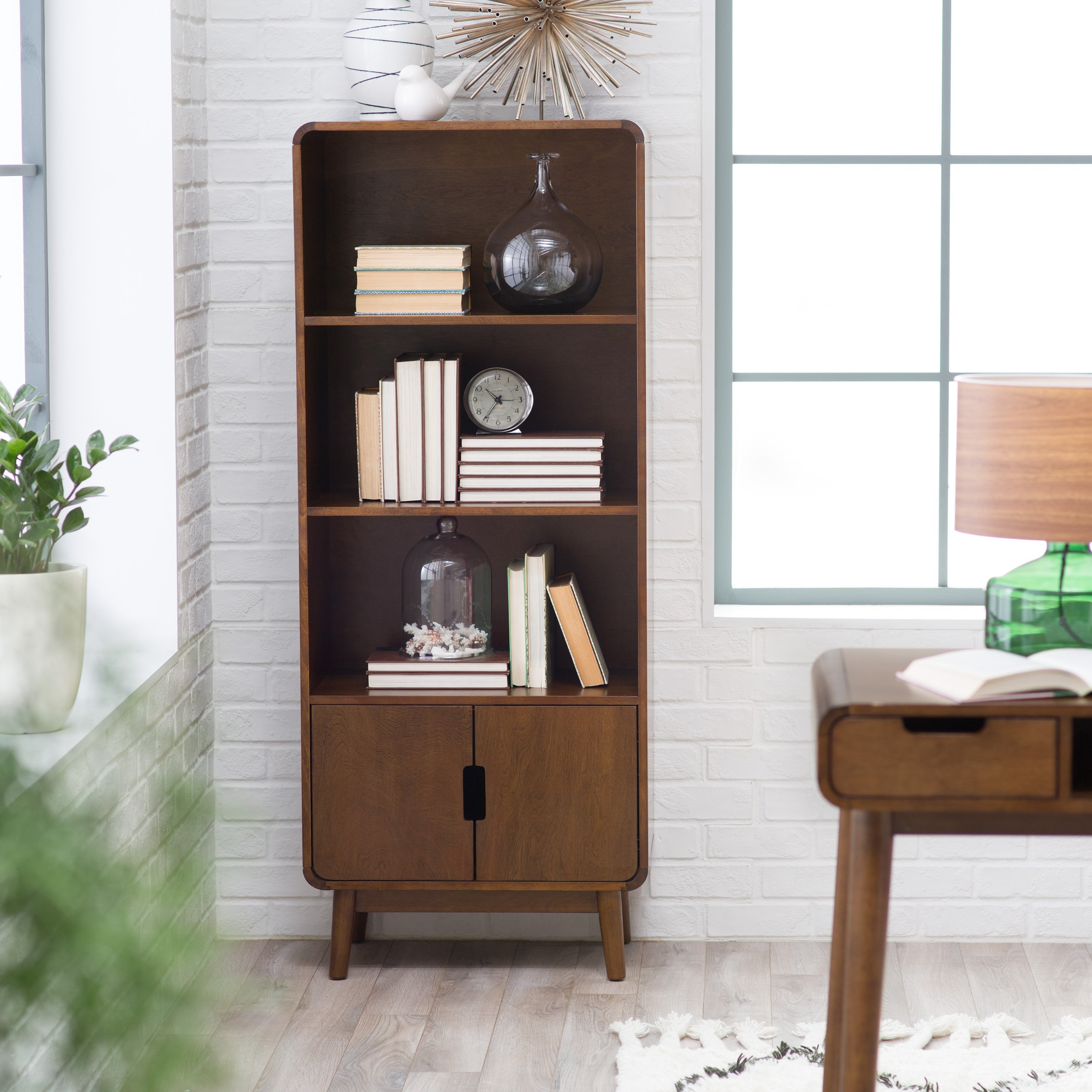 Belham Living Carter mid-century modern bookcase |  Hayneedle SDCNSUQ