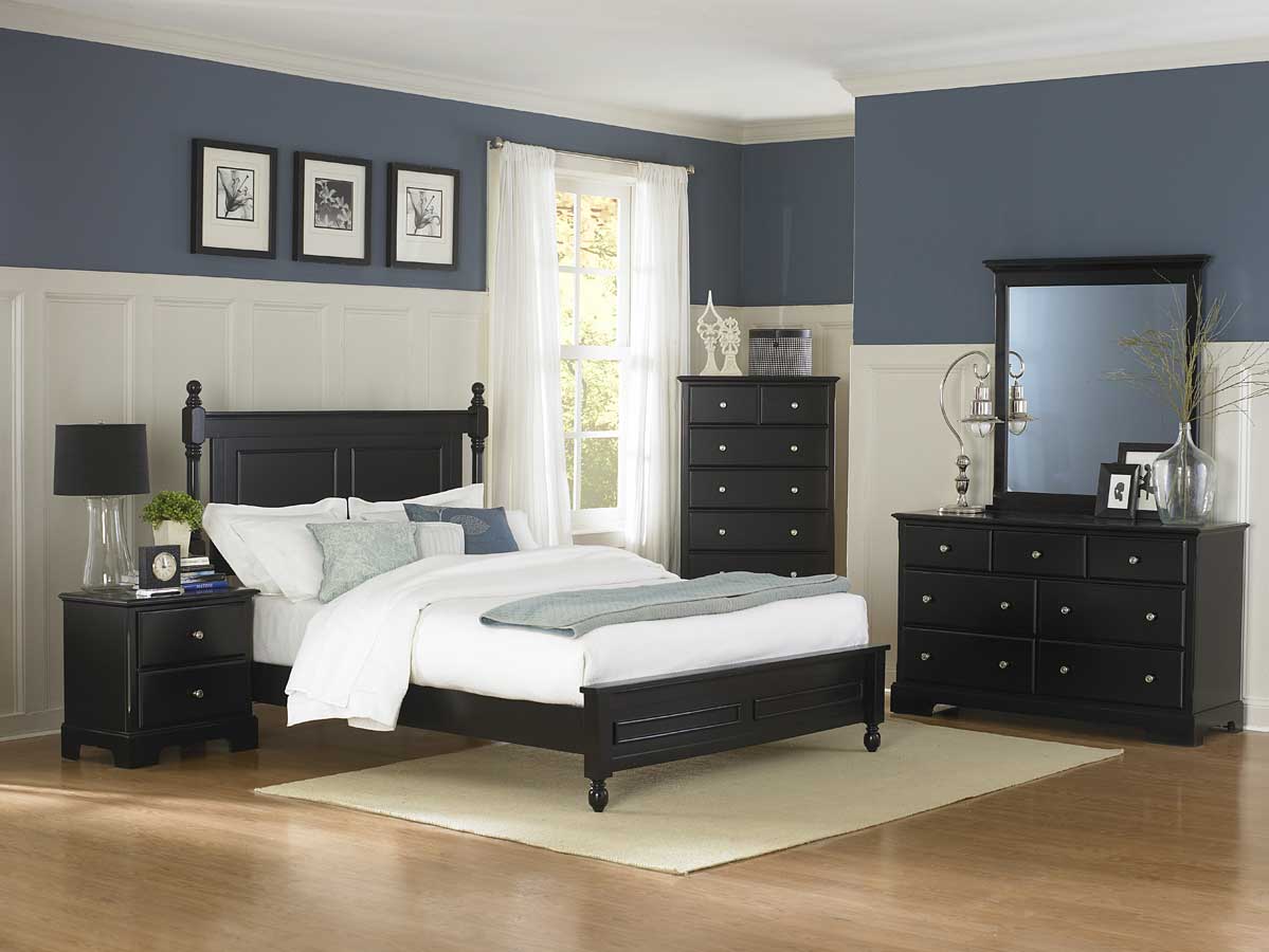 black bedroom set Homelegance Morelle bedroom set - black OSLPKRZ