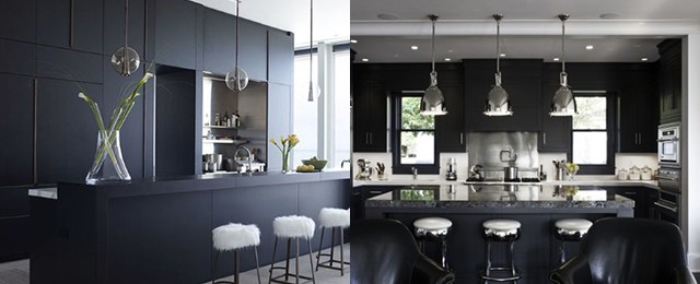 Top 50 Best Black Kitchen Cabinet Ideas - Dark Cabinetry Desig