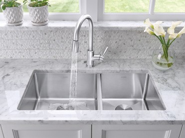blanco kitchen sinks made of stainless steel VYCGQBS