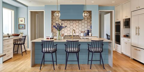 40 blue kitchen ideas - nice ways to use blue cabinets and decor ...