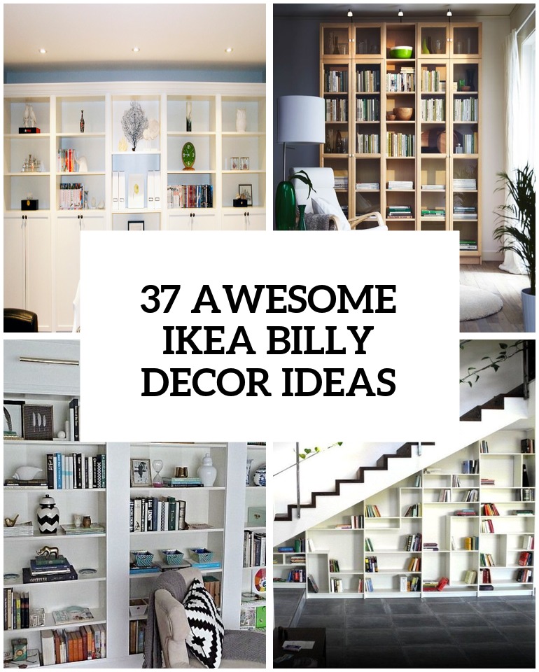 Bookshelf Ideas 37 great ideas for ikea billy bookshelves for your home SAVJUJA