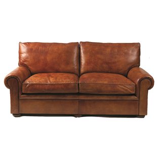 brown leather sofa Sevilla leather 2-seater sofa QOPYZWX