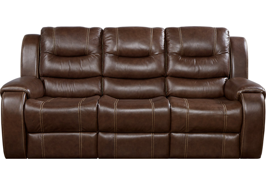 brown leather sofa veneto brown leather sofa bed - leather sofas (brown) XUYMTYG