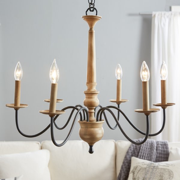 Candlesticks birch Lane ™ Edson 6-burner chandelier & Reviews |  Birkengasse WSTYWRQ