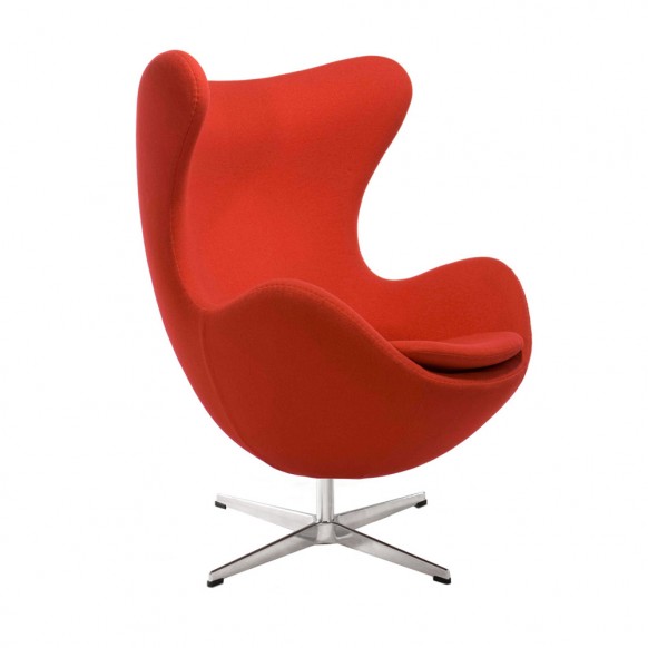 Chair design Egg Chair Use: itu0027s steel frame, high curved back and rounded base LWQZZEO