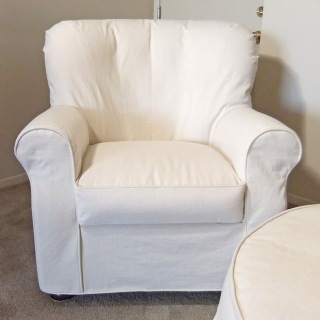 Chair covers natural denim armchair cover BPLBAGX