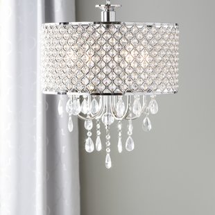 Chandelier lighting Aurore 4-light LED crystal chandelier KWCOOEG
