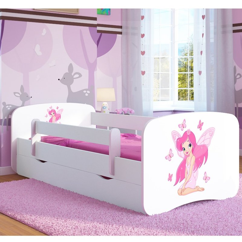 Children's bed butterfly fairy childrenu0027s cabin bed with mattress and drawer TLHXVSF