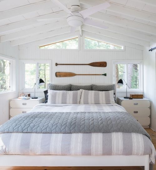 Coastal Beach Gray Bedroom Ideas |  Shop the look in 2020.