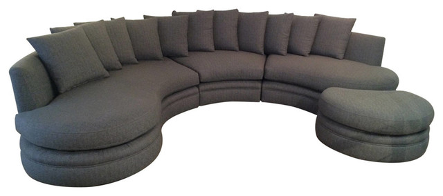 Supplied round corner sofa OETPQHS