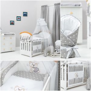 Cot bedding image is loading 13-piece-exclusive-unisex-gray-star-bedding-set- GKMAMNG