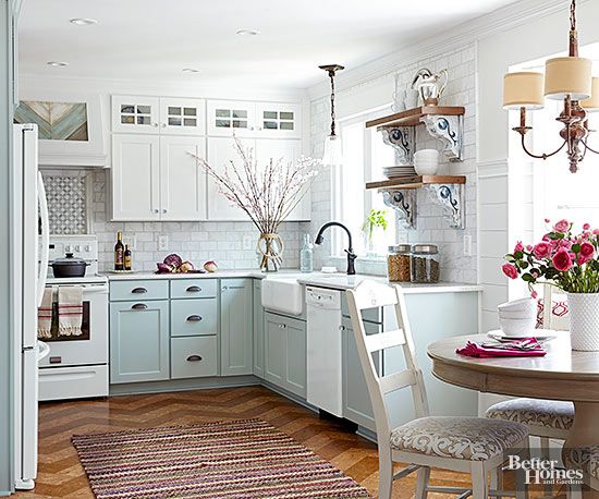 Cottage kitchen design and decoration |  Small kitchen remodeling.