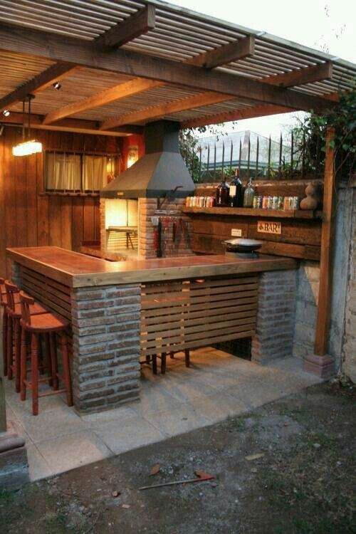 The 50 best inspirational design ideas for outdoor kitchens |  Outdoor kitchen.
