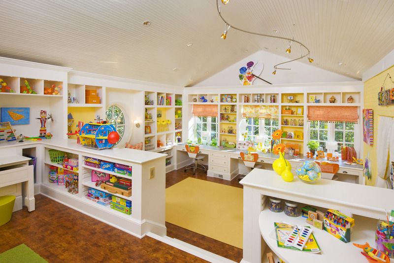Craft room for children - project kindergarten |  Craft room for children, playroom.
