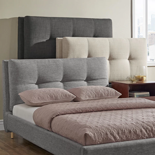 Dallan plush bed with upholstered headboard by inspire q modern UKNLKCI