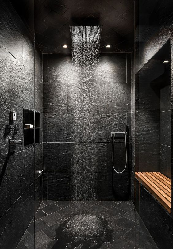25+ Inspirational Elegant Dark Bathroom Ideas to Steal |  Decor doors