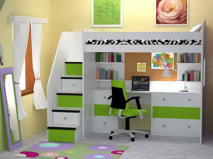 Buy a desk for your child loft beds with a desk for your child's room to save space PMRPERJ