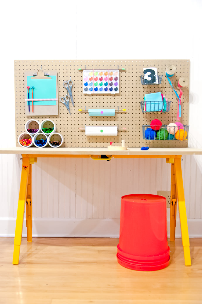 Desk for your child DIY crafting station for children OMCGYUY