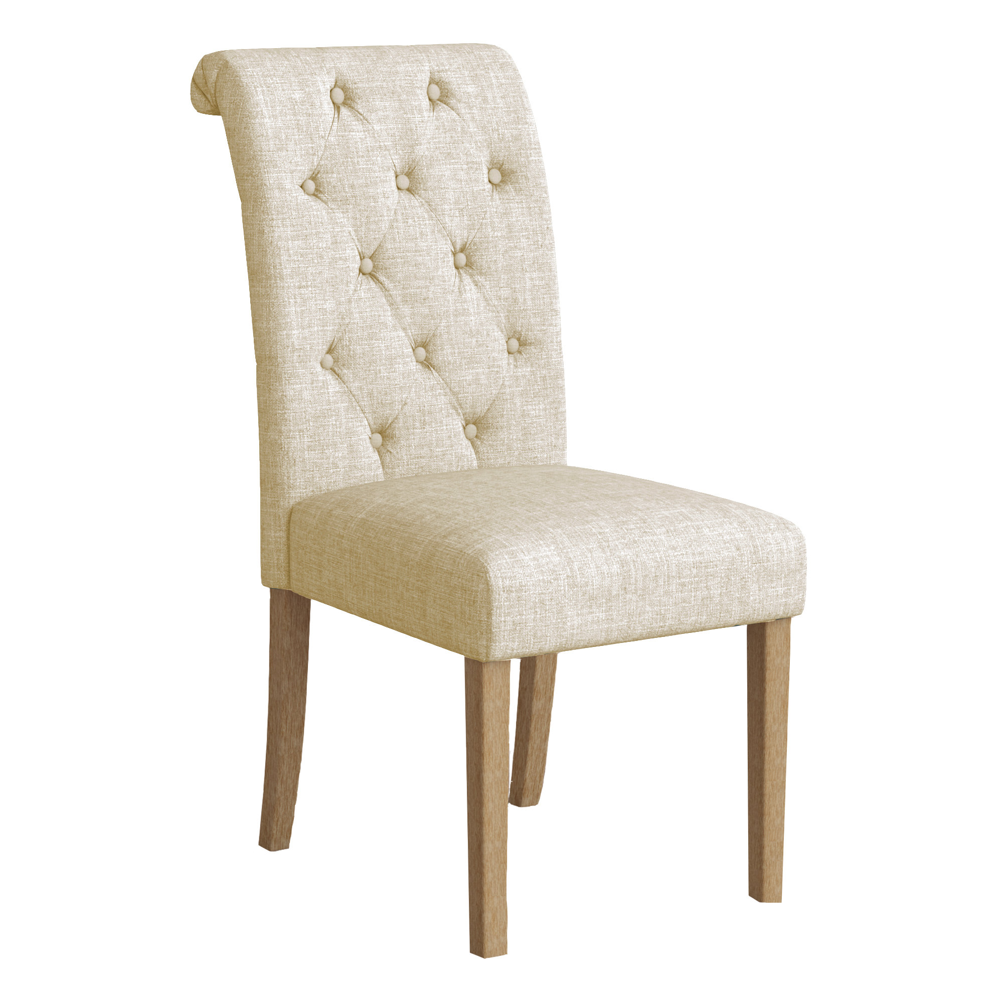 Dining Chair Bungalow Rose Kenleigh Solid Wood Button-Tufted Side Chair & Reviews |  CDGLCUB