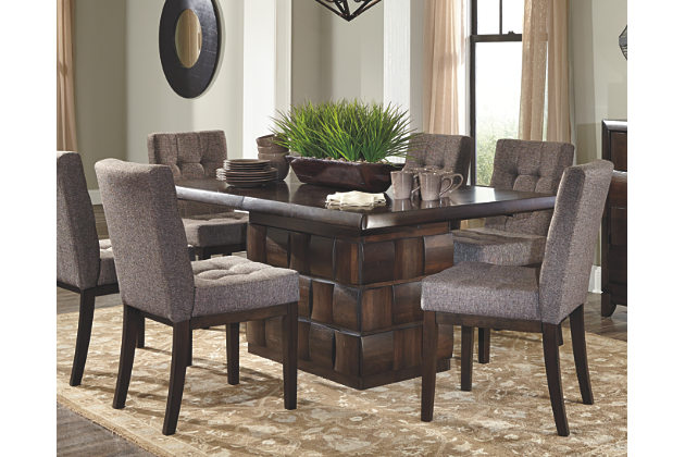 Dining room table sets dining room: captivating dining room sets move-in finished ashley furniture FZOZWED
