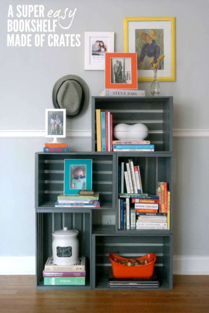 DIY bookcases 1. simple and easy stacking box JYPVGIK