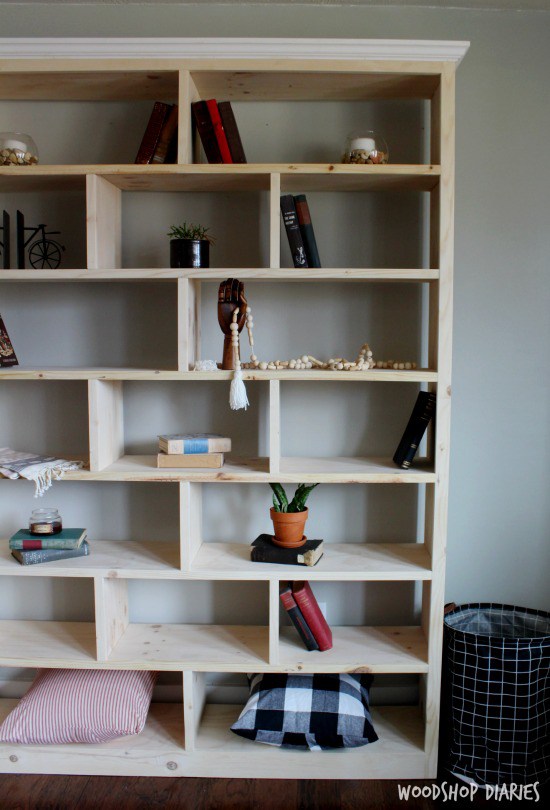 DIY Bookcases How to build a DIY bookcase that is simple, modern, and has a lot to offer with AODCGHH